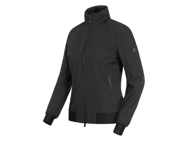schwarzes Reitblouson