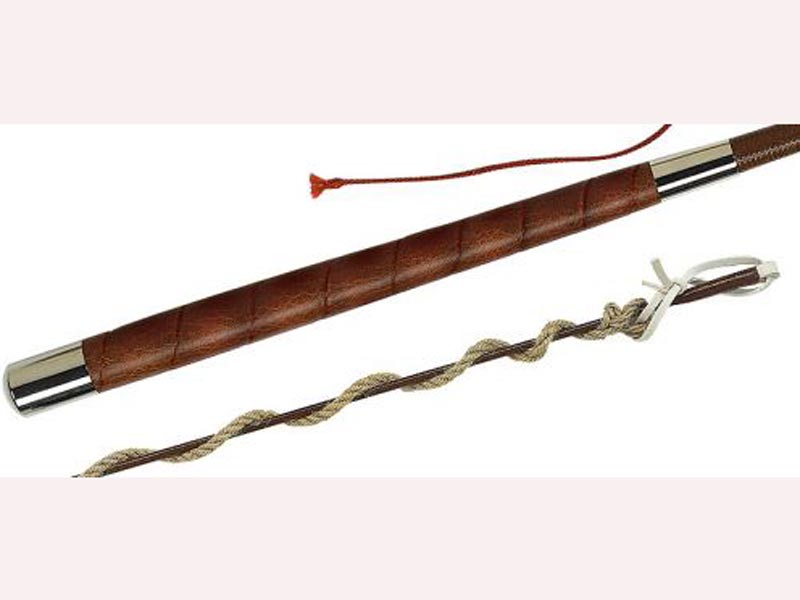 Knallpeitsche mit Holzgriff