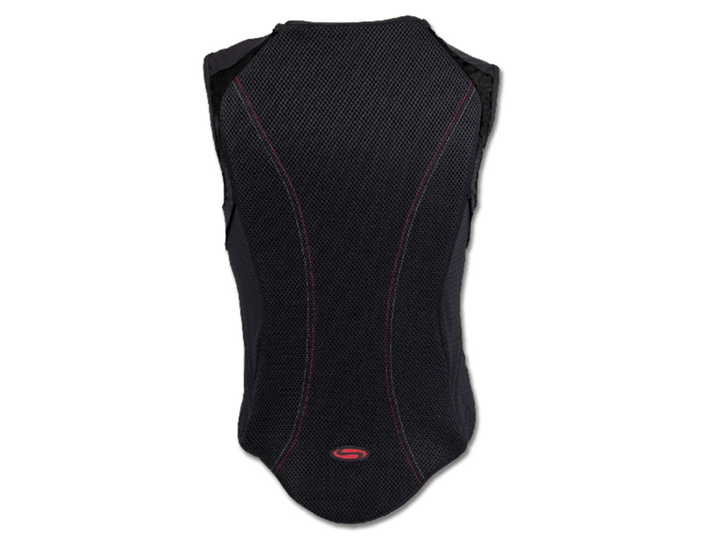 Rückenprotektor in schwarz Rückansicht