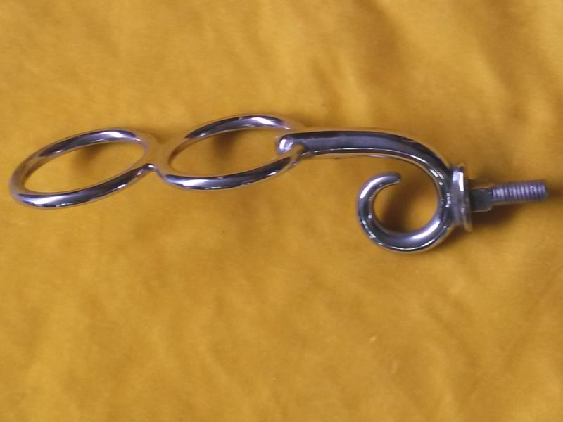 silberner Aufsatzhaken 6-Spänner