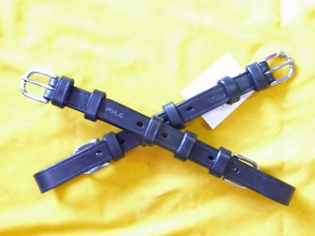 Zwei schwarze Backenstücke ohne Scheuklappen