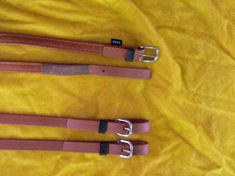 Biothane Leine mit Softleder-Handstück 1-spänner Biothane Leine mit Softleder-Handstück 1-spänner