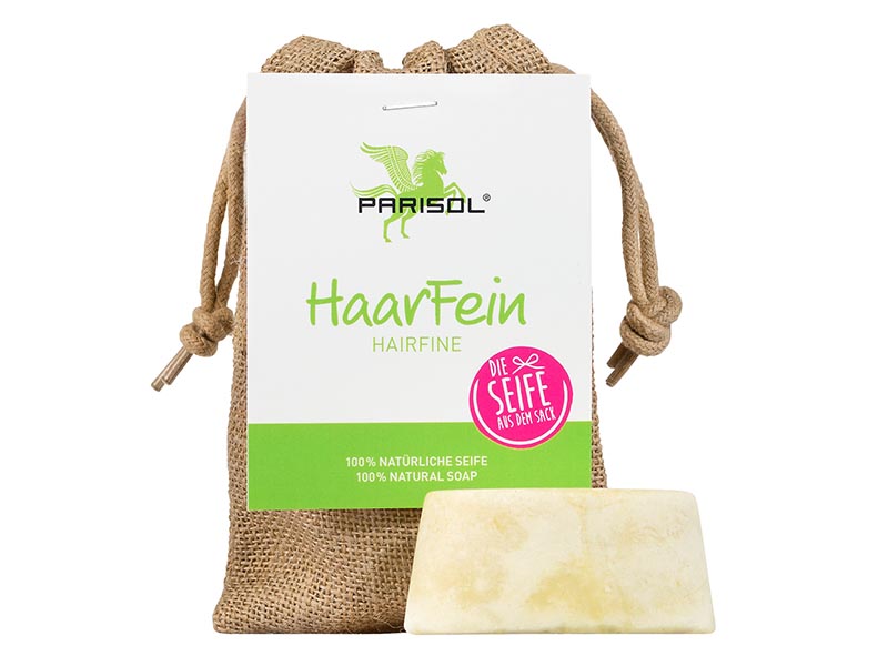 Haarseife im Säckchen