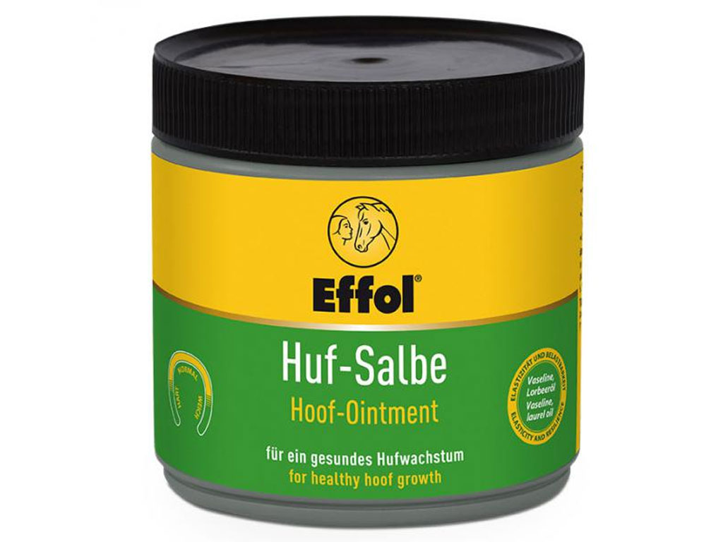 Dose mit Aufschrift Huf Salbe