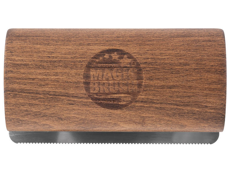 Metallstriegel mit Holzgriff