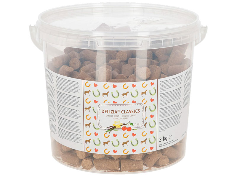 durchsichtiger Eimer mit Leckerli