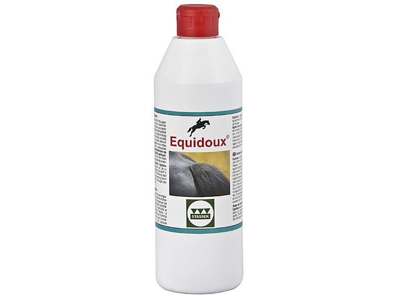 weiße Flasche mit Equidoux 