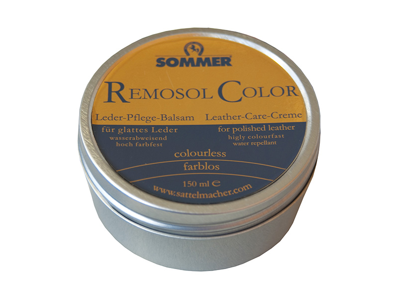 Metalldose mit Lederpflege zur Farbauffrischung