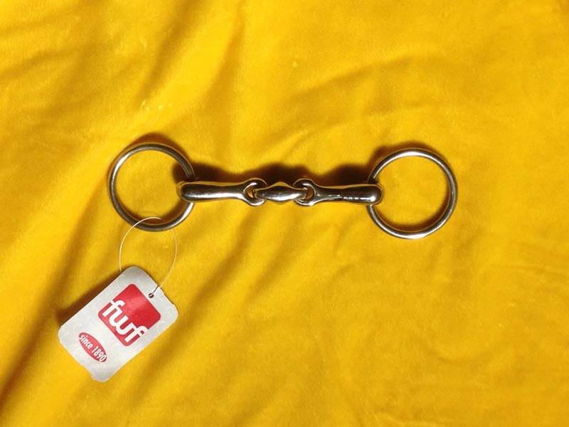 silberne Wassertrense doppelt gebrochen