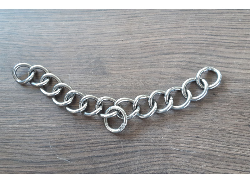 silberne Kinnkette für Ponys