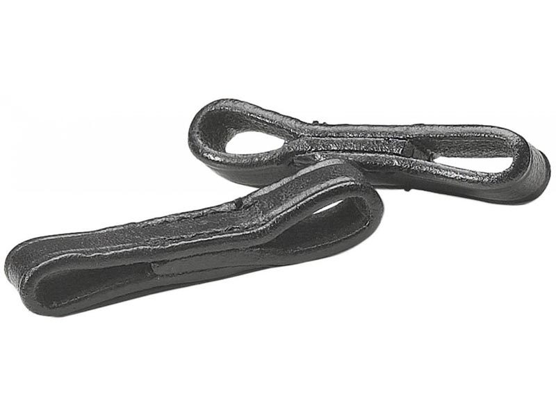 Knebeltrensenschlaufen, schwarz