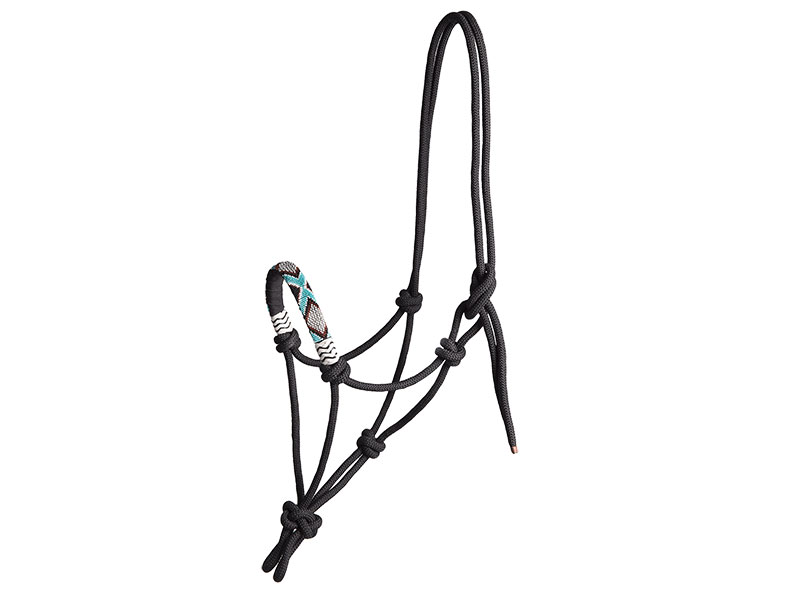 schwarzes Knotenhalfter