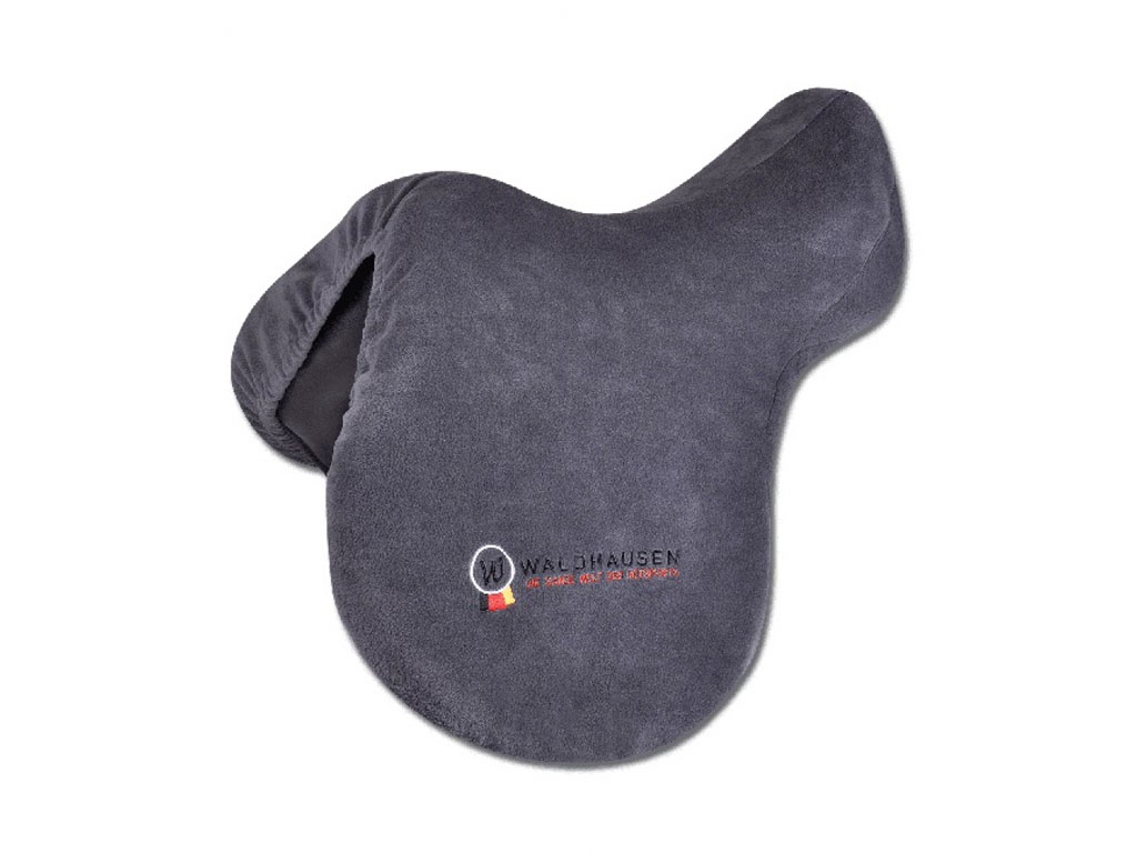 grauer Sattelschutzbezug aus Fleece