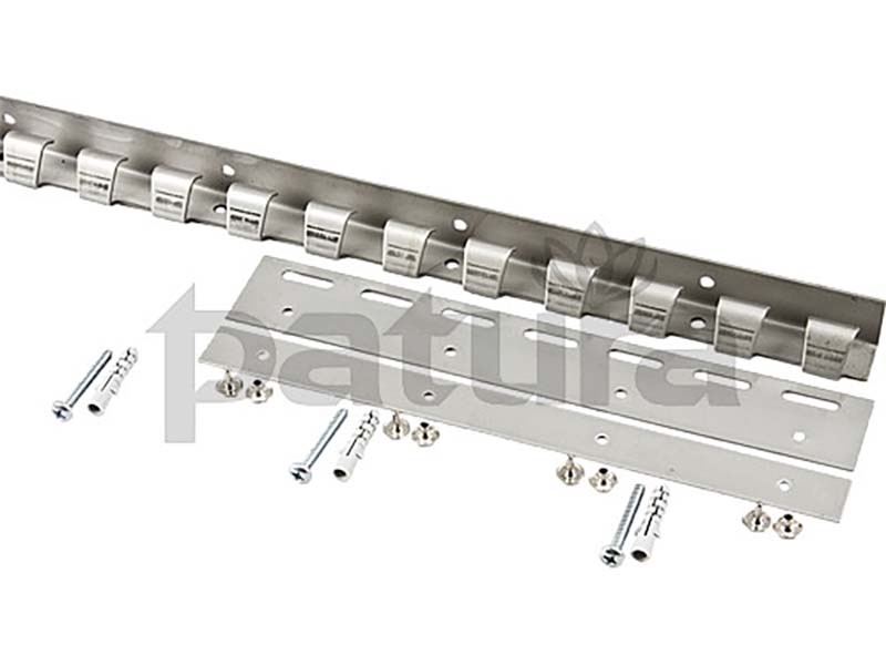Pendelschiene f. PVC-Streifen, Edelstahl - nur Abholung