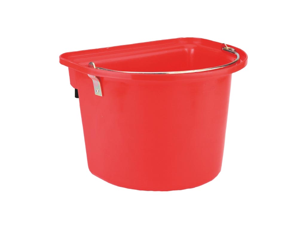 Roter Turnier-Futterkrippe mit Einhängebügel