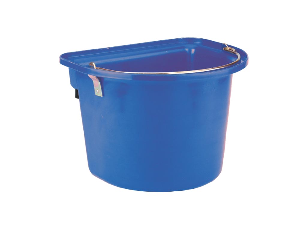 Blaue Turnier-Futterkrippe mit Einhängebügel