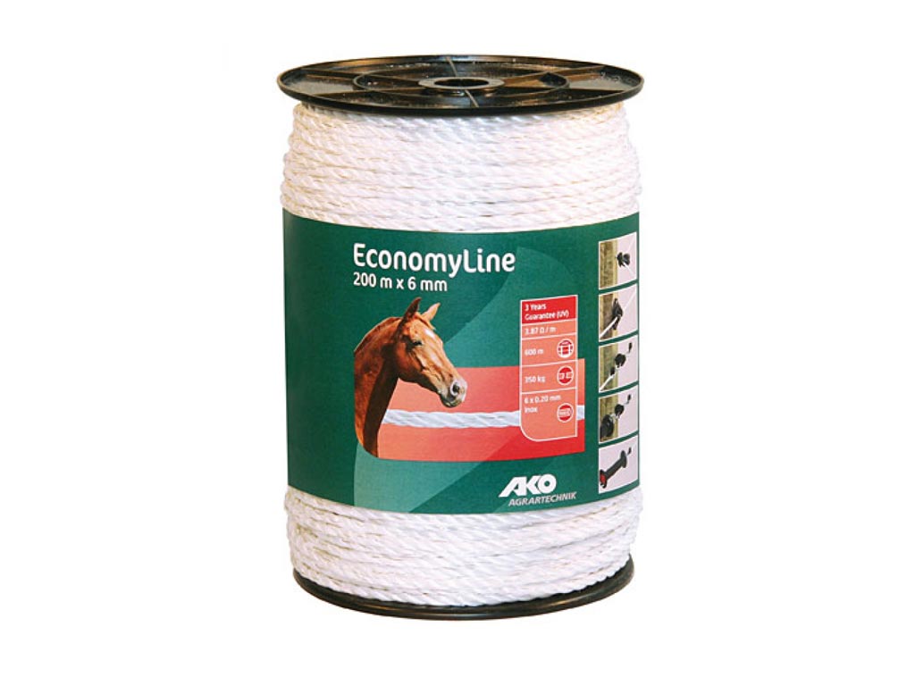 Economy Line Weidezaunseil weiß Economy Line Weidezaunseil weiß