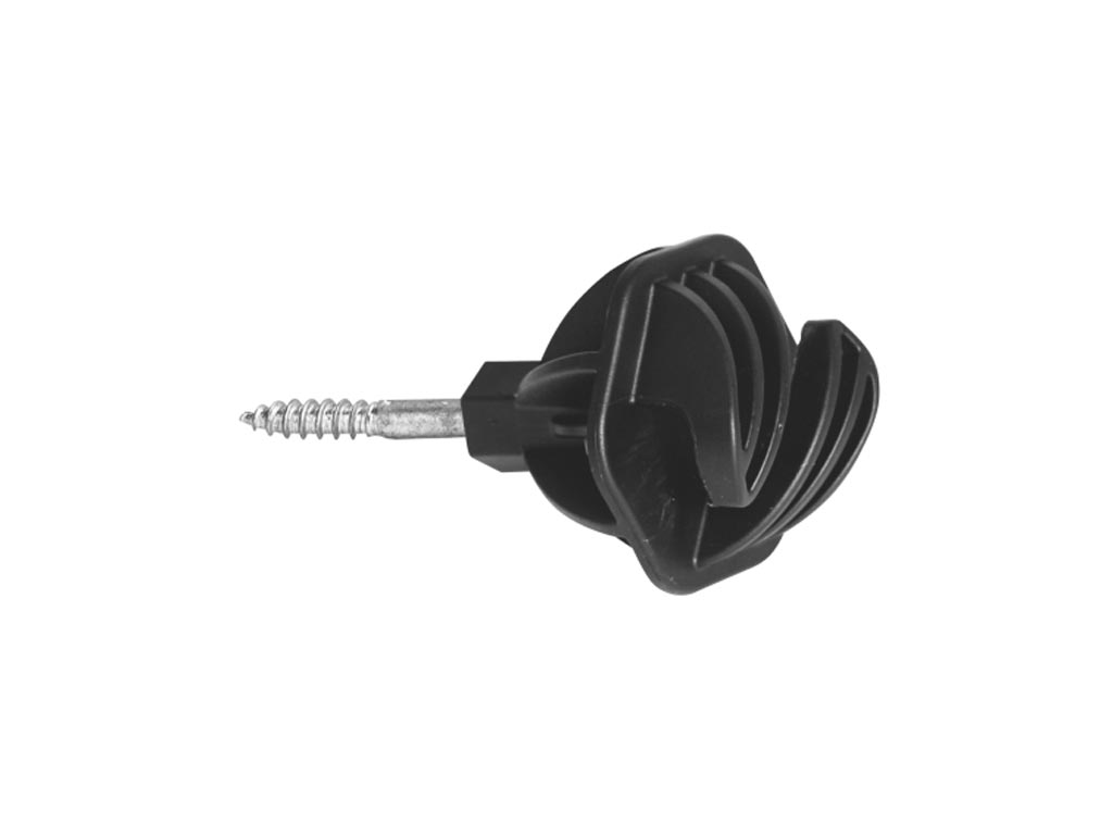 Schwarzer Seilisolator