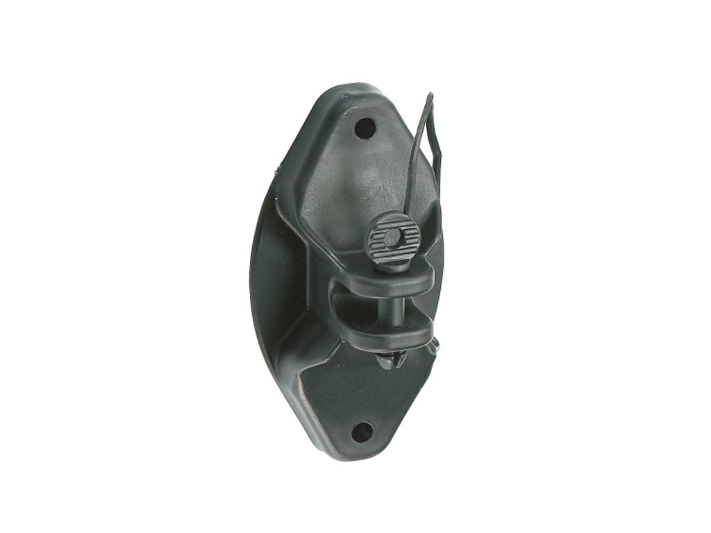 Schwarzer Isolator