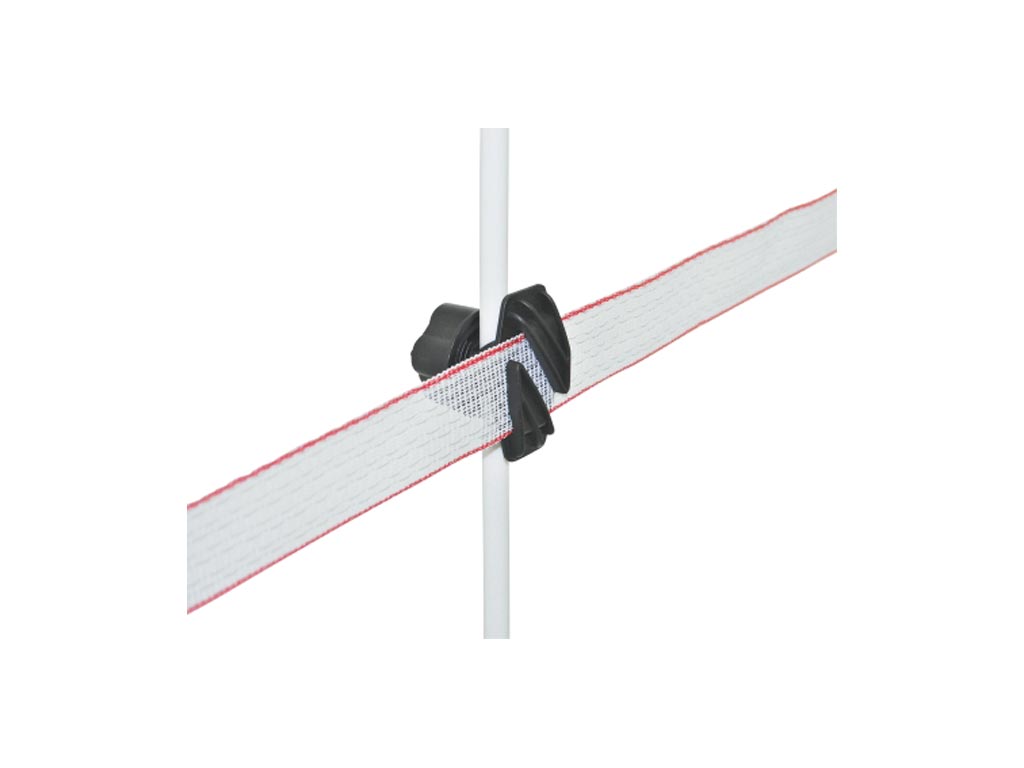 Schwarzer Schraubisolator mit Weideband